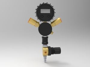 Pengatur Tekanan Ban Digital Efisien, Kompresor Udara, Regulator, Pembagi Selang 0-250 psi untuk Beberapa Ban Mobil - Product Image 4