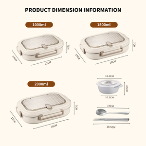 Bento trưa <span class=keywords><strong>Box</strong></span> Hot cách điện thép không gỉ <span class=keywords><strong>container</strong></span> thực phẩm ăn trưa di động hộp - Product Image 3