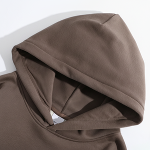 Sweat-shirt à capuche en éponge française 100% coton pour homme, poids lourd, coupe surdimensionnée, logo imprimé personnalisé, vêtements épais - Product Image 1