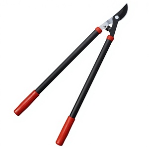 Schwere <span class=keywords><strong>Astschere</strong></span> für Obstbäume, Starke Schneideschere in Schwarz/Rot, Gerade Stange mit <span class=keywords><strong>Gro</strong></span>ßer Ellbogenstruktur, Gartenschere - Product Image 1