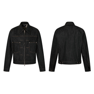 <span class=keywords><strong>Veste</strong></span> <span class=keywords><strong>en</strong></span> <span class=keywords><strong>jean</strong></span> pour hommes, coupe personnalisée, avec logo, style vintage, fabrication OEM <span class=keywords><strong>en</strong></span> gros - Product Image 4