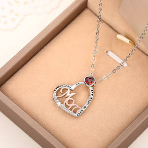 Collana con Ciondolo a Cuore con Lettera per Donna, Gioielli alla Moda - Product Image 6