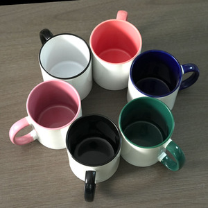 Tazas de Cerámica Personalizadas <span class=keywords><strong>para</strong></span> Sublimación, Coloridas, con Asa y Borde de Colores, Venta Directa de Fábrica - Product Image 4