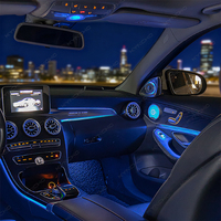 Kit d'éclairage ambiant pour voiture KYNCHO pour Mercedes Classe C C205 Coupé, éclairage LED pour voiture, lampe symphonique 64 couleurs, éclairage ambiant automobile