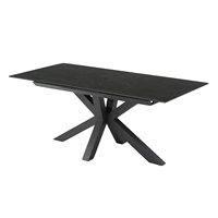 Ensemble de table à manger extensible avec fonction pop-up, directement de l'usine, pour 12 personnes, meubles de salon et de restaurant