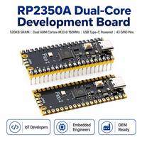 Kit Papan Pengembangan USB C RP2350 Zero Dual Core Cortex-M33 RISC V 150Mhz 520KB SRAM 4MB Flash