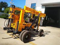 Foreuse rotative hydraulique portable sur roues Deep XYX-3 pour puits d'eau, moteur diesel, profondeur maximale 600 m