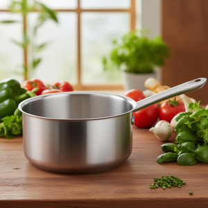 Pentola Chef Classic Straight 18 cm in acciaio inox da 2 litri, resistente per uso su piano cottura - Product Image 3