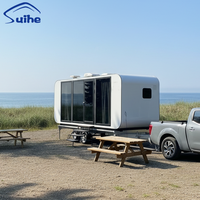 Cabine mobile préfabriquée remorquable Apple Cabin pour logement et utilisation sur chantier