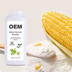 Özel etiket nazik mısır nişastası bebek pudrası No Talc dikenli ısı tozu ile Aloe vitamini E tarafından üretilen adı - Product Image 1