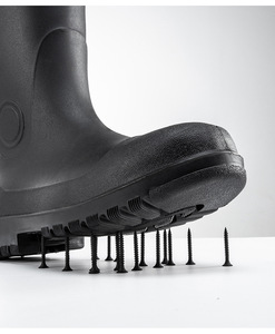 Nuovi arrivi: Scarpe antinfortunistiche impermeabili De Lluvia Pure Black, leggere, estive e invernali, in PVC, <span class=keywords><strong>stivali</strong></span> <span class=keywords><strong>da</strong></span> <span class=keywords><strong>pioggia</strong></span> per adulti, disponibili in magazzino. - Product Image 2