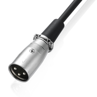 Câble XLR 3 broches Mâle-Femelle (M/F) pour Microphone et Table de Mixage, Cuivre, 1m, 1.8m, 3m, 5m, 10m, 15m, 20m