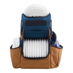 무료 샘플 디스크 골프 배낭 절연 쿨러 포켓 | 우산 소매와 디스크 골프 가방