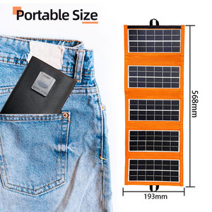 Cargador Solar Portátil de 10W 21W 35W 5V 12V, Panel Solar Plegable para Teléfono, Aceptamos OEM ODM de Fábrica - Product Image 1