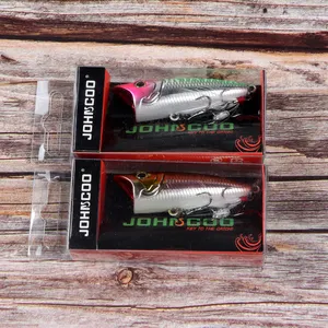 JOHNCOO 2020 New 60mm 7.8g Lures Fishing Hard Bait Topwater Fishing Lures Popper