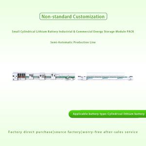 Línea de Ensamblaje de Módulos de Baterías de Iones de Litio Cilíndricas Grandes, Semiautomática, de Alta Eficiencia para Energía Industrial y Comercial - Product Image 2