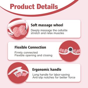 Accessoires de yoga : Rouleau de massage annulaire en U pour mollets, point de relaxation, bâton de massage pour jambes - Product Image 4