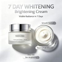 Crème Visage Éclaircissante 7 Jours Faible MOQ Marque Privée Personnalisée Niacinamide Alpha Arbutine