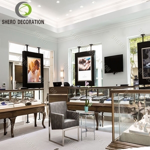 Vitrine de présentation de bijoux de luxe, table de présentation de bijoux moderne avec comptoir de showroom sur mesure - Product Image 4