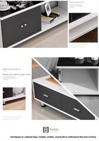 Meuble TV et Table Basse en Verre Marbré Style Nordique Simple et Moderne, Écologique et Multifonctionnel – Prix de Gros, Vente Chaude