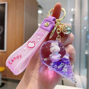 Custom Creative Ice Cream Milk Tea Mini 3D Pvc Keychain Metal Keyring Car Accessories Rubber <b>Key</b> <b>Chains</b> - Product Image 6