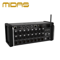 Mezclador de Audio Digital Profesional MIDAS MR18 de 18 Canales, 16 Preamplificadores de Micrófono, Interfaz USB y WiFi para Escenarios en Vivo y Estudio