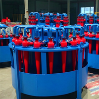 Groupe d'hydrocyclones en polyuréthane résistant à l'usure pour l'exploitation minière aurifère, prix fabricant pour cluster d'hydrocyclones robustes