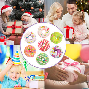 Grosir gelembung Vegan mandi aromaterapi perawatan tubuh Bathbomb Label pribadi donat Kit besar Natal kecil mewah bom mandi - Product Image 3