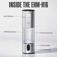 290ML Wasserstoffreiche Wasserflasche Nano-Wasserstoff-Wassergenerator Batteriebetrieben für Auto und Wohnmobil Edelstahl-Elektrolyse-Ionisierer