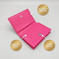 Portefeuille Vegan de Luxe Epsom pour Femme – Minimaliste, Portable, Gaufré, Idéal pour les Voyages et les Affaires