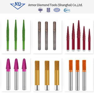 New Arrival kim cương khắc công cụ Đá cứu trợ <span class=keywords><strong>Granite</strong></span> đá cẩm thạch Bluestone phay Cutter CNC Router bits - Product Image 5