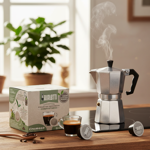 Bialetti 50 Capsule Riutilizzabili in Carta ESE 44mm Miscela Cremosa Set 0,13€/capsula - Product Image 3
