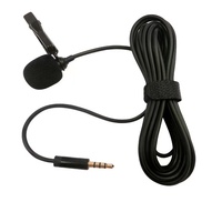 Microphone Cravate Filaire 3,5 mm Externe pour Enregistrement Audio sur Smartphone, Idéal pour Streaming en Direct, Podcast et Interviews en Direct