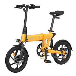 Bán sỉ e xe đạp 12v 12ah-New HIMO Z16 Mini Folding Moped Xe Đạp Điện 16Inch Fat Tire 36V 10ah Pin Lithium Xe Đạp Điện 250 Wát Xe Máy E-bike