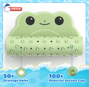 Tapis de bain antidérapant pour enfants, tapis de douche pour tout-petits, surface antidérapante lavable, tapis en caoutchouc souple pour <span class=keywords><strong>baignoire</strong></span> et douche - Product Image 3