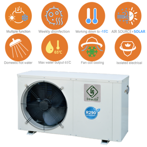 -15Dg <span class=keywords><strong>AAA</strong></span> ถังเก็บความร้อนด้วยน้ำประปา65D ถัง R290 10kw12ความร้อนแบบไฮบริดไปยังปั๊มความร้อนเครื่องทำน้ำอุ่นเครื่องทำน้ำอุ่นปั๊มความร้อนแบบน้ำพุร้อน - Product Image 2