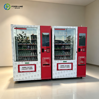 Équipement commercial de distribution automatique de boissons et de collations pour stocker les boissons en bouteille froides et les collations emballées