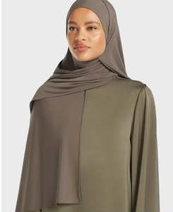 プレーンラップショールヒジャーブスカーフイスラム教徒女性用ストレッチコットンジャージー感じ子供用ドロップシッピング利用可能 - Product Image 6