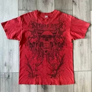 T-shirt Affliction des années 2000, vêtements rétro punk hip hop, imprimé graphique, t-shirt oversize pour homme, nouveau, col rond, coton, manches courtes - Product Image 5