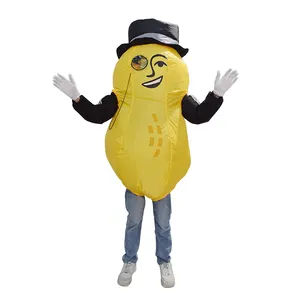 Atacado inflação sr. peanut festa de halloween traje inflável peanut para adultos