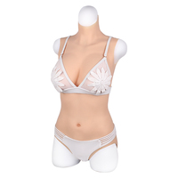 Combinaison féminine réaliste en silicone avec poitrine artificielle élastique, bonnets B C D E F, pour travestis, transgenres, drag queens