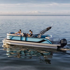 Bateau à ponton en aluminium de luxe de 19 pieds, nouveau design 2025, avec moteur de 200 CV, vitesse de 35 nœuds, pour les fêtes de <span class=keywords><strong>famille</strong></span>, les loisirs sur le <span class=keywords><strong>lac</strong></span> et la rivière - Product Image 4
