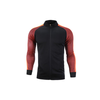 Veste de football à fermeture éclair complète en gros d'usine costumes de sport manteau grande taille pour hommes en stock 2025