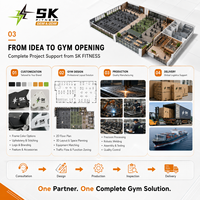 Paquete Completo de Equipos de Gimnasio SK para Centro de Fitness, Máquinas con Pesas, Conjunto Completo para Entrenamiento de Fuerza, Venta al Por Mayor