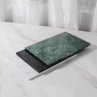Stonekocc 35x22CM marbre naturel carré plateau en pierre créatif maison bureau plateau de rangement salle de bain cosmétiques bijoux plateau de rangement