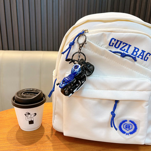 Harley Style <b>Motorcycle</b> Keychain with Pull Back Action <b>Toy</b> Realistic Detail Bike Key Ring Gift for Bikers Wholesale - Product Image 5