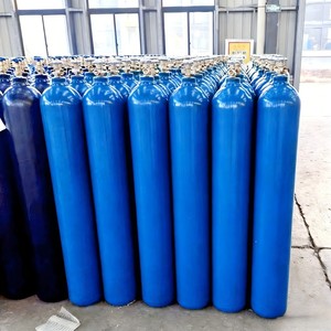 Bouteilles <span class=keywords><strong>de</strong></span> <span class=keywords><strong>gaz</strong></span> en acier <span class=keywords><strong>de</strong></span> 50 <span class=keywords><strong>L</strong></span> 200 bars pour oxygène, azote, argon, hélium, CO2, hydrogène, acétylène, méthane avec valves et poignées - Product Image 4