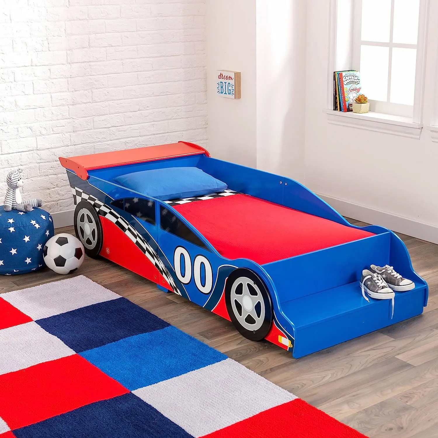 Cama Toffy & Friends para niños, cama de carreras para niños, cama para niños