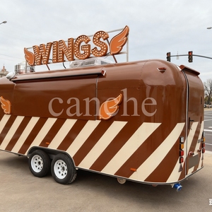 Chariot alimentaire remorque de cuisson chariots à hamburgers remorquable mobile barbecue stocké remorques de nourriture remorque entièrement équipée de nourriture à vendre - Product Image 5