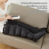 Bottes de massage à compression d'air à vibration électrique avec logo personnalisé, 3 vitesses de pression d'air, pour la circulation sanguine et le massage des jambes par ondes d'air